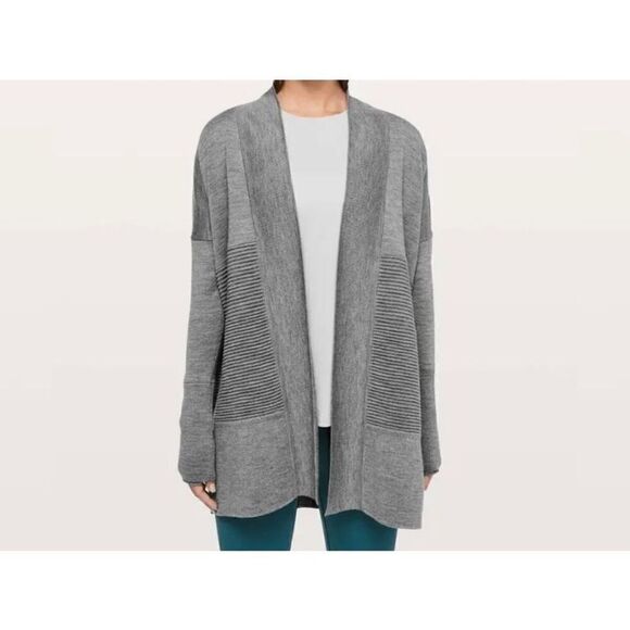 Lululemon Sit In Lotus Wrap II Heathered Medium Grey - Picture 1 of 6